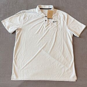 Nike Men's Textured White Polo Shirt